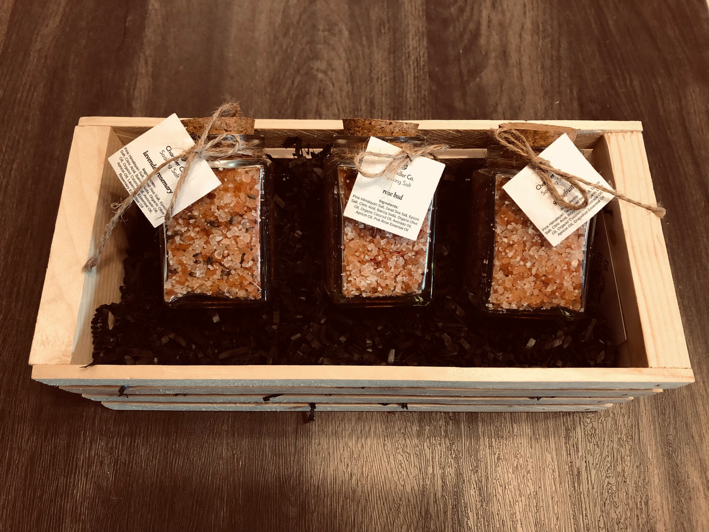 Soaking Salt Sample Gift Crate